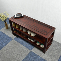 Entry door replacement shoe stool solid wood entrance shoe cabinet can sit at home door wearing shoes stool Chinese Tenon shoe rack log