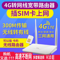 Tuoshi 4G broadband wireless router Unicom Telecom mobile 3g4g routing plug-in network card holder Portable WiFi wired