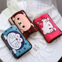 Rechargeable explosion-proof hot water bag with water injection baby cute plush female application belly warm Palace warm waist electric hand warm hand treasure