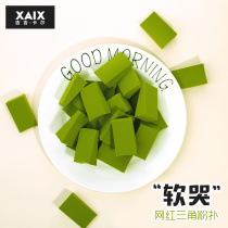 XAIX24 cut triangle travel puff disposable beauty egg does not eat powder makeup sponge flutter air cushion wet and dry dual-use