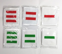 Member supplies team cadre logo large medium and small team leader one bar two bars three bars cotton logo with pin