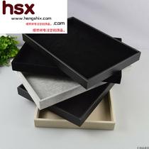 Leather flannel jewelry display props Jewelry placement flat plate Gold watch mobile phone counter viewing tray