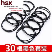 Loose high elastic ponytail meatballs head elephant rubber band Rubber band hair rope headdress Tie hair Female student like rubber band color