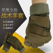 Military fan Black Hawk tactical gloves Male full finger anti-stab fighting self-defense training Combat half finger gloves Special forces supplies