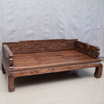New Chinese style solid wood Luohan bed sofa old elm Luohan bed Chinese living room noble concubine bed small apartment house Zen