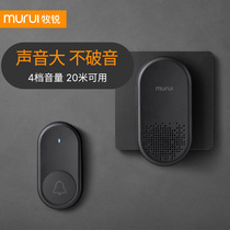 Mu Rui Doorbell Wireless Home One Drag Two Simple Personality Music Dingdong Battery Free Punch Bluetooth Simple Door Clock