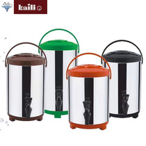 Stainless steel nai cha tong commercial cooler mass soymilk barrel cold double insulation cha shui tong milk tea shop