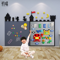 Childrens room Placement Bedroom wall Wall Sticker Soft Decoration Magnetic Chalkboard Graffiti Home Removable Building Blocks Two-in-one