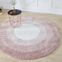 Round carpet Bedroom bedside carpet ins wind girl Simple living room Nordic large area anti-dirty household mat