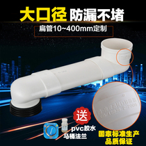 Toilet shifter lengthened flat tube adjustable distance squat toilet toilet sewer pipe without digging displacement accessories artifact