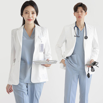 High-grade plastic surgery hospital manager work clothes suit white coat coat autumn and winter dental oral laboratory clothes