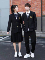 Class uniform High school summer short-sleeved Korean British Junior high school uniform College style suit Japanese autumn graduation clothing