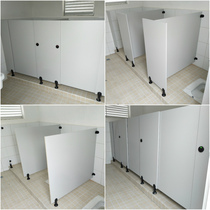 Simple L-type T-type toilet partition site color steel room public toilet partition door toilet urinal baffle