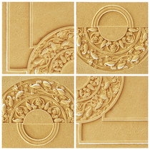 Longzhang sandstone plate TV background wall three-dimensional sand sculpture background wall sandstone relief cultural stone puzzle copper money board