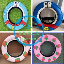 Tire crafts creative decoration tire modification seat kindergarten cartoon modeling car tire painting
