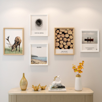 Nordic style photo wall decoration Net Red Room background wall layout modern simple restaurant photo frame hanging wall combination