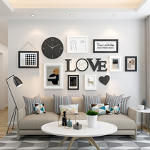 Creative personality photo wall decoration frame wall hanging wall combination non-perforated living room wall sofa background photo album Wall