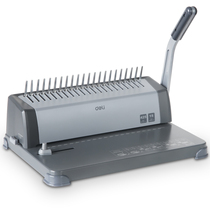 Del 3872 binding machine rubber ring clamp strip punching machine bidding document punching can hit 15 A4 paper at a single time