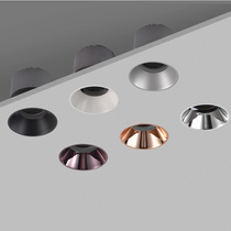  Borderless spot light Embedded hole light COB household LED anti-glare ceiling light Living room without main light Embedded spot light
