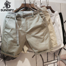 Summer ins Port wind Dongdaemun mens new loose casual frock shorts wear tide brand 5 five-point pants