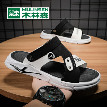Wood Linson Men Sandals Sandals Summer 2022 New Casual Sports Slippers Outdoor Dual-use Non-slip Soft Bottom Beach Shoes