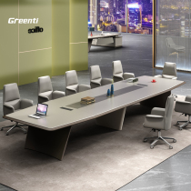 Geitai Office Furniture Conference Table Long Table Brief Modern Large Conference Room Reception Negotiation Desk Chair Composition