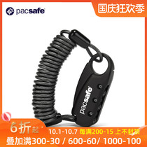 pacsafe Helmet Wire Lock Bicycle Password Anti-theft Steel Cable Lock Telescopic Lock Portable Password Helmet Lock