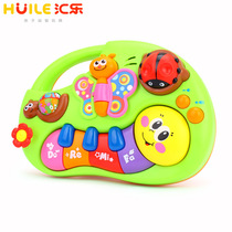 2020 Huile learning piano puzzle Enlightenment handheld baby piano 0-3 years old male and female baby music toy bag
