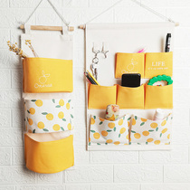 Fabric storage bag dormitory door hanging wall hanging bag storage bag key hanging pocket mobile phone sundries bag