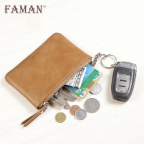 Small Wallet Men Genuine Leather Mini Coin Bag Multifunction Brief About Zero Money Card Bag Ultrathin Money Bag Women Hands for Men s