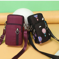 Sports mobile phone bag running arm bag womens shoulder bag mobile phone bag hanging neck pocket pocket wallet vertical arm wrist bag