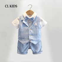 Boys suit British suit baby birthday dress flower girl suit kindergarten 61 childrens costume