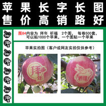 Apple copybook New Year blessing 84 full bai chun section art frame tape-yi qian a bag use