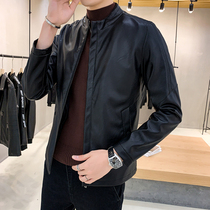 Antarctic 2020 mens winter new leather fashion trend slim personal casual fashion simple personality INS coat E