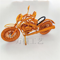 (Big Motorcycle B) Aluminum Wire Classic Product Handmade Aluminum Wire Motorcycle Color Alumina Wire Souvenir