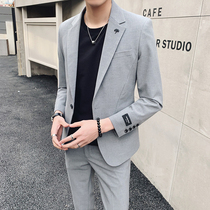 Spring casual small suit suit suit men suit two-piece mens suit B419-LJT013-P235