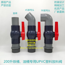 200 liters large iron oil drum valve galvanized drum dispensing faucet UPVC plastic discharge valve pourer direct sales