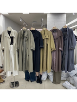 DVZ2023 Fall new Korean version of the Han version of the Ancient Collar Loose slim medium long style Coat Jacket Womens Fashion Great Clothes