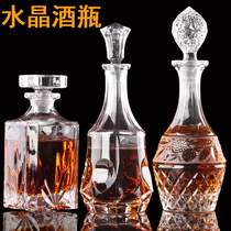 Crystal glass wine bottle whisky bottle empty bottle sealed bottle wine bottle wine bottle home wine bottle