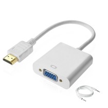 Connect projector monitor HDMI to vga-line converter