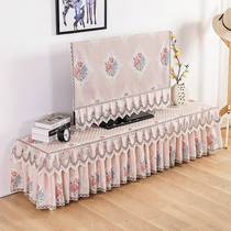  Fabric rectangular TV cabinet cover Hanging LCD TV cover 55 inch 42 inch curved dust cover cover cloth