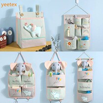 Cute cartoon containing cloth bag hanging bag wall hanging South Korean toilet cashier bag hanging bag door rear home little fresh