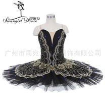 Group black gold ballet dress performance adult childrens performance gauze dress plate dress TUTU dress TUTU dress