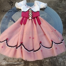 Childrens European split Gobelia GDC competition classical ballet long gauze dress custom adult costume