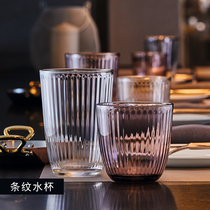 6 glass water cups hotel home heat-resistant drinking water cold drink juice cup set living room creative personality Hotel