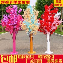 New wedding props simulation Cherry Blossom Road lead rural wedding stage ornaments Cherry Blossom Road lead iron art arch