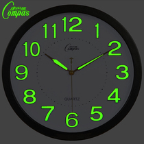 Combus luminous silent wall clock bedroom living room clock simple hanging watch clock fashion wall clock quartz clock
