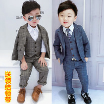 Boy suit suit suit British Spring and Autumn new childrens suit foreign baby dress childrens catwalk show show tide