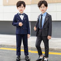 Boys dress Korean version of childrens small suit foreign style fashion boy piano performance Spring and Autumn Childrens British style