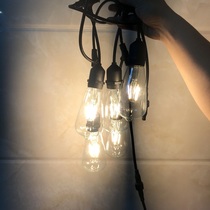 Outdoor light string LED colored light flashing light string light waterproof hanging light Courtyard balcony arrangement decoration festive atmosphere Wedding